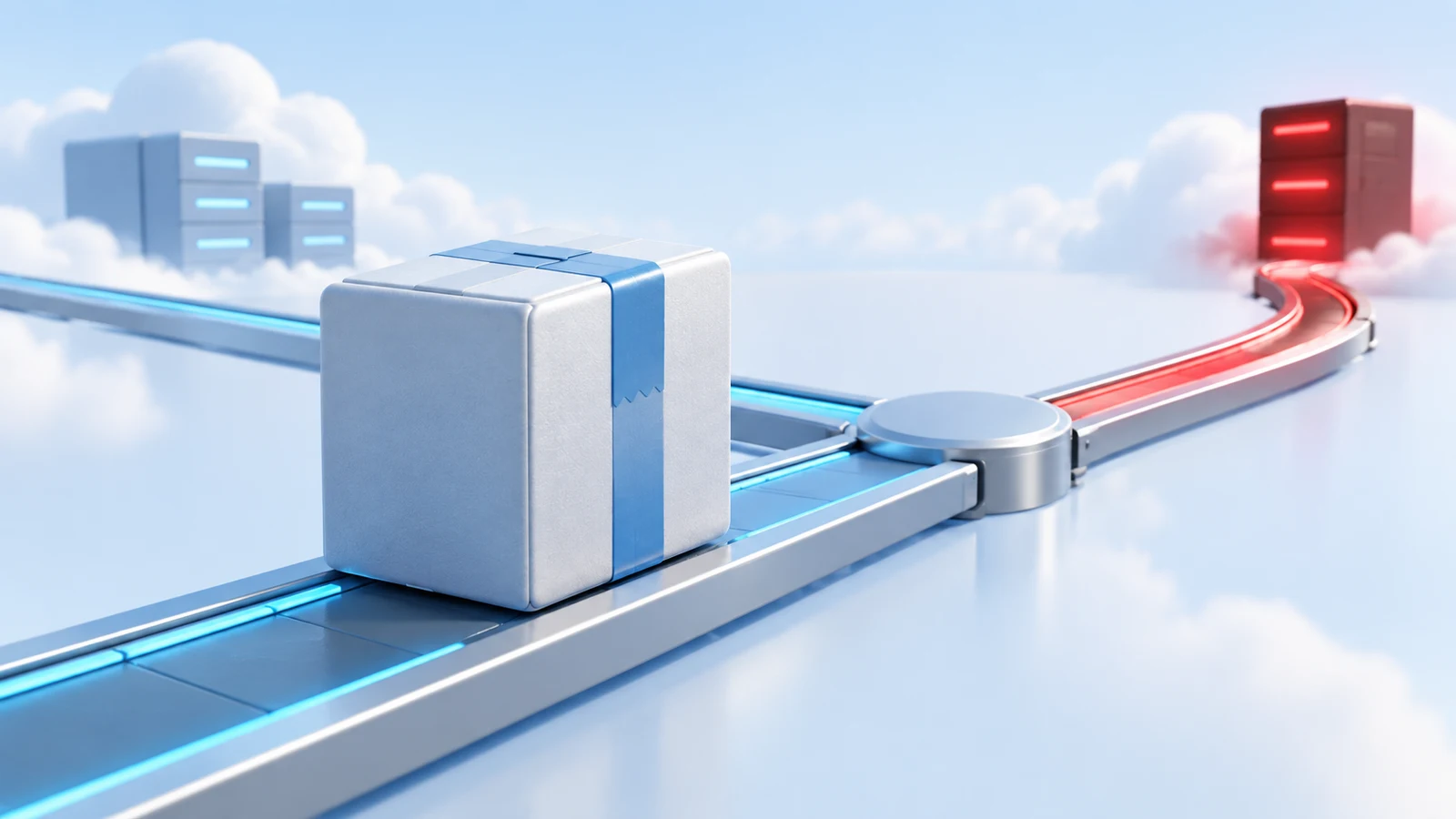 A trusted module registry route diverted toward an unauthorized server and a leaking credential vault.